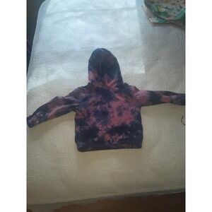 Stella McCartney Kids Tie Dye Logo Hoodie Pink Purple Sweatshirt 4Y 8R4B40 Z0457